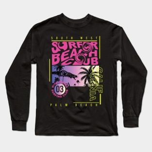 California Surfer Beach club Long Sleeve T-Shirt